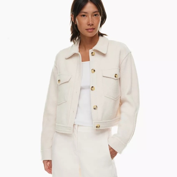 Autum Shirt Jacket Heathered Bone [L] - Picture 1 of 4